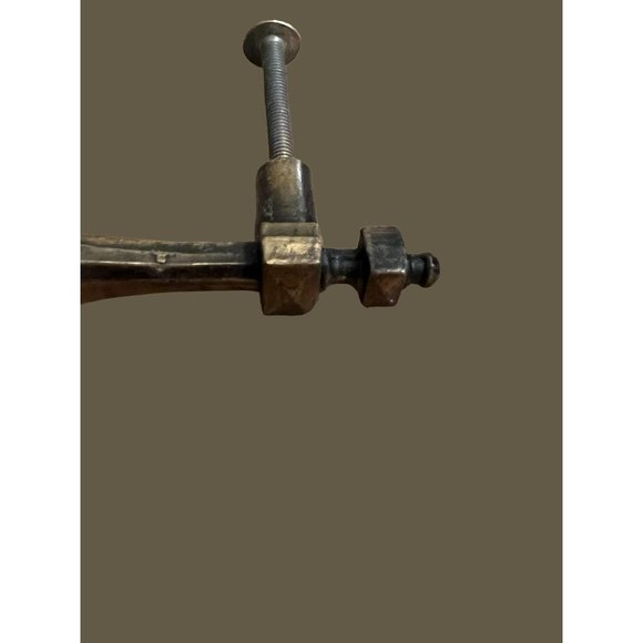 Pair of Allison 991 cabinet door pulls Antique Brass Japan 6" tall 4.5" holes wi - Picture 3 of 6